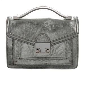 Loeffler Randall silver purse mini crossbody bag